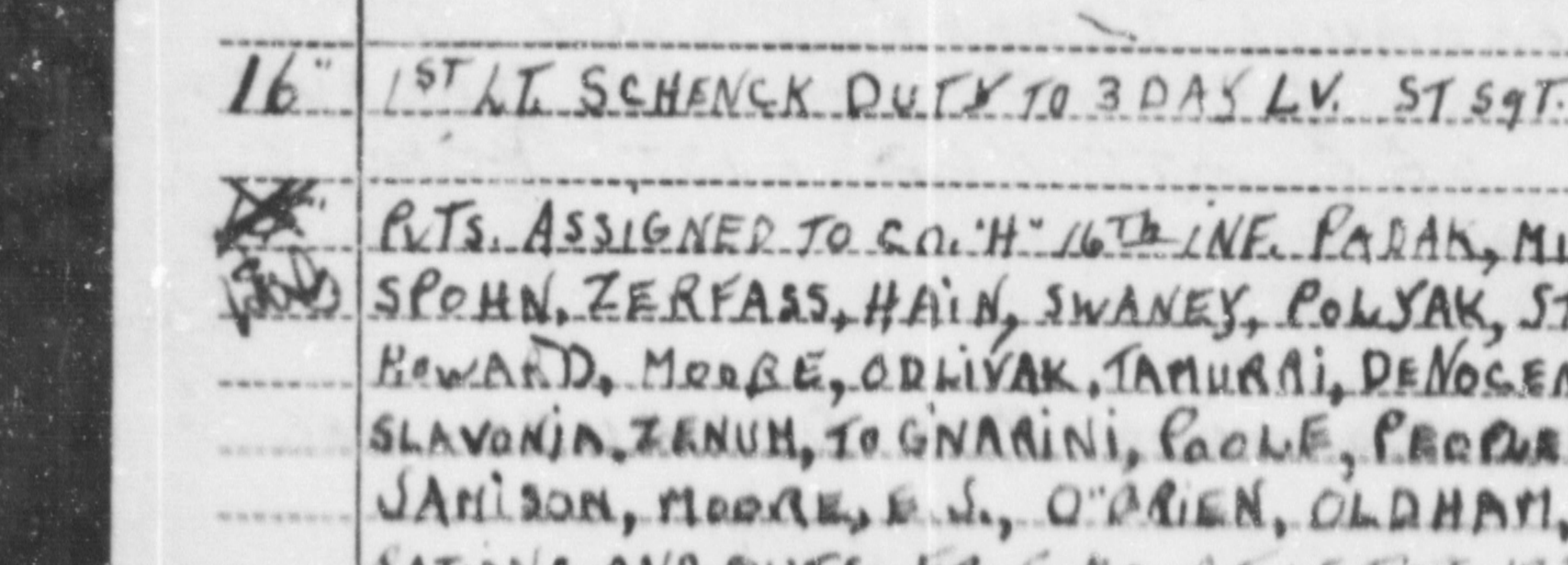 scanned record