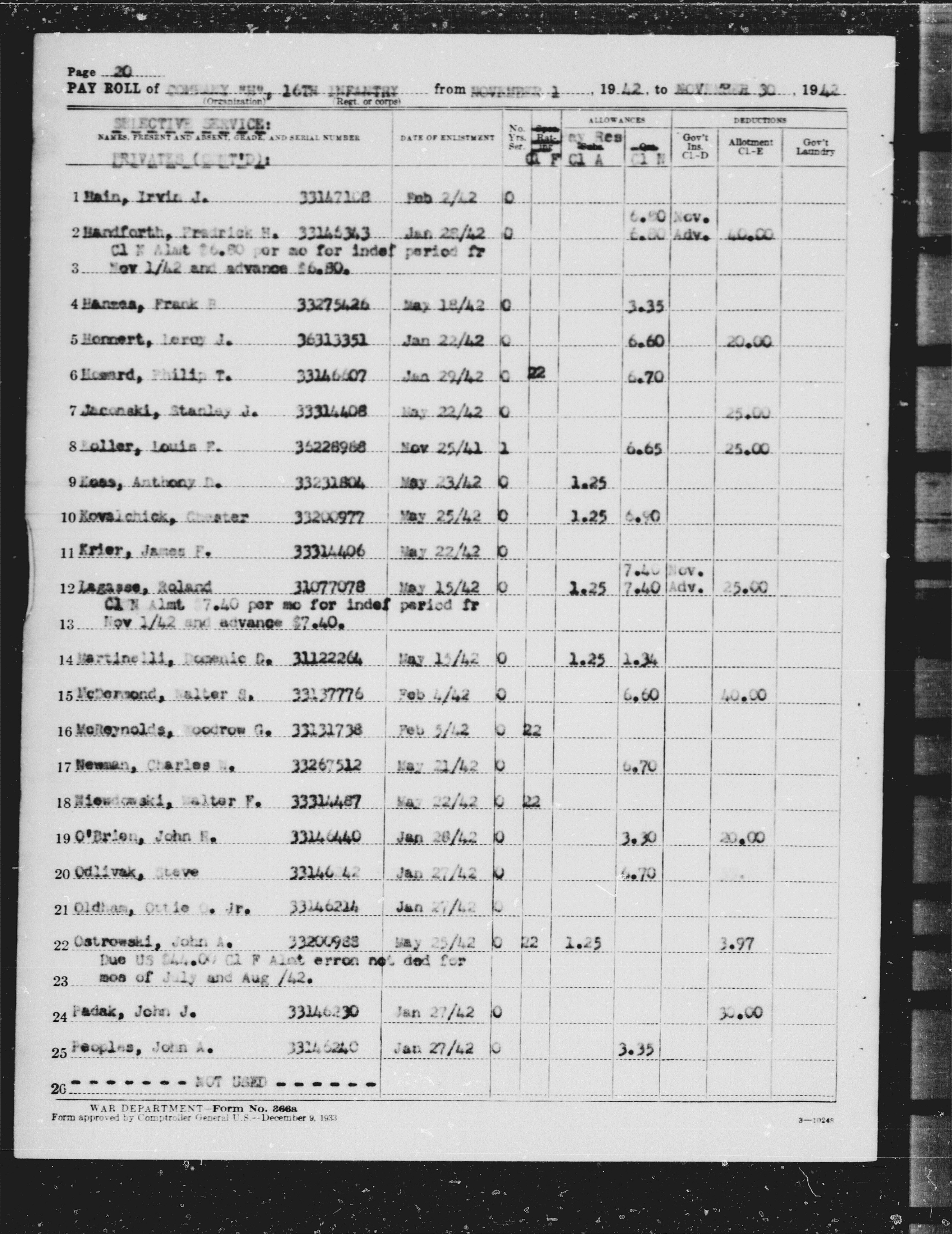 scanned record