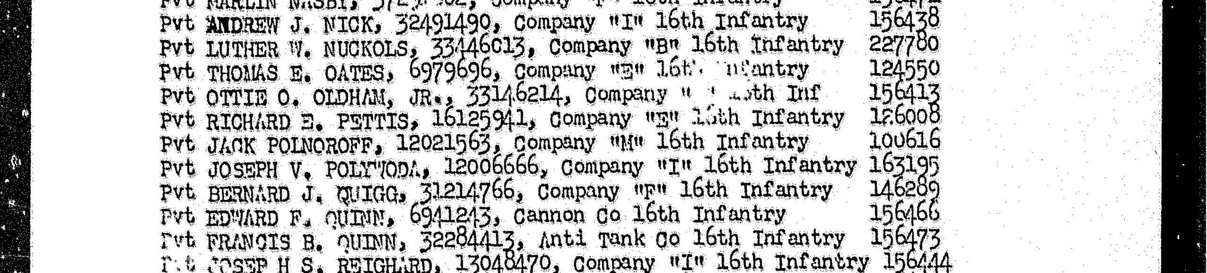 scanned record