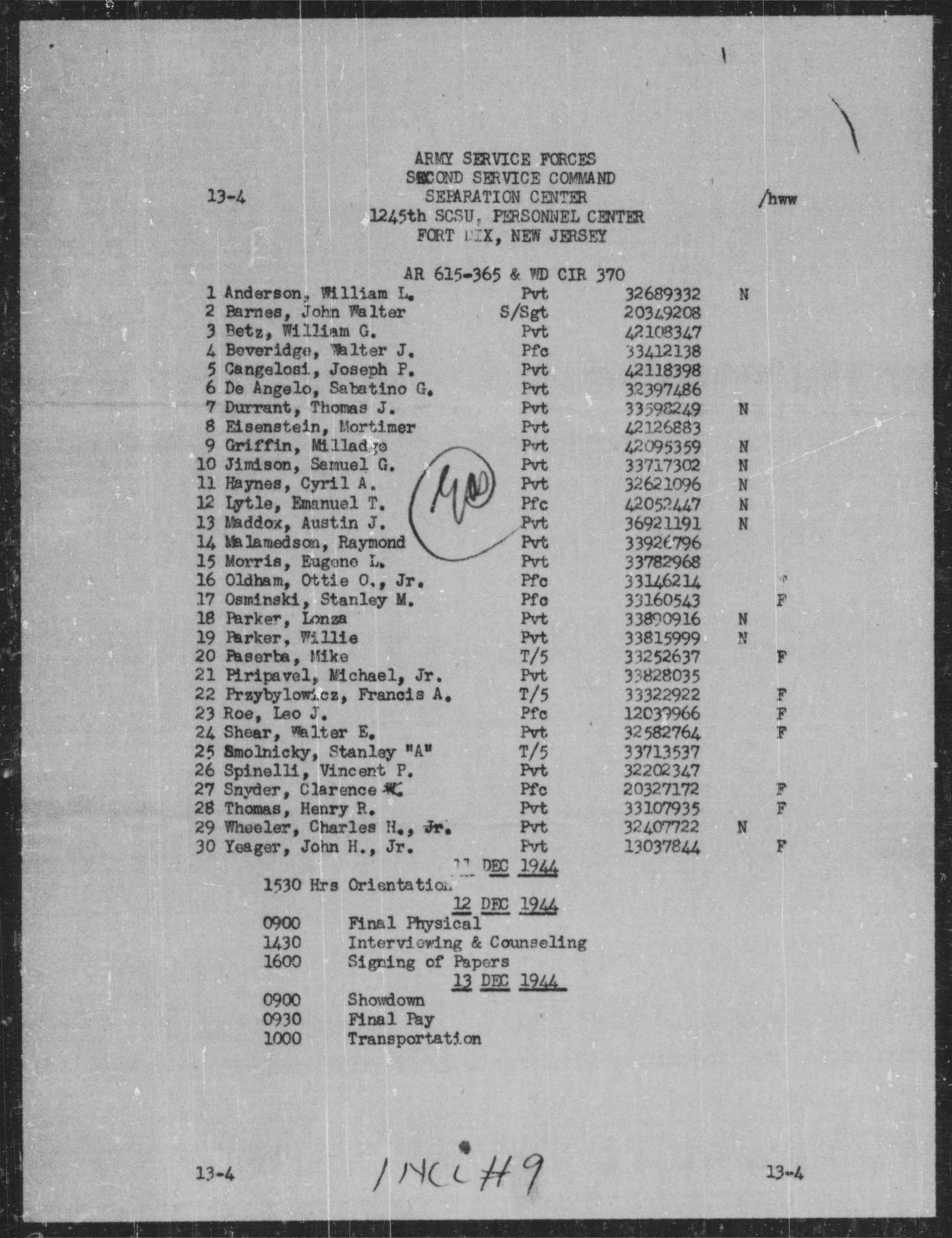 scanned record